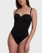 Bustier Corset Bodysuit - Black